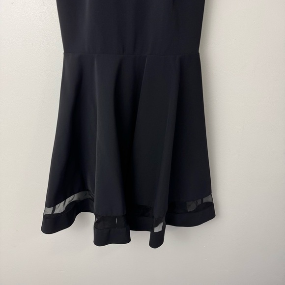 Alice + Olivia Frances Flared Mini Dress Size 4 Black - Picture 5 of 13